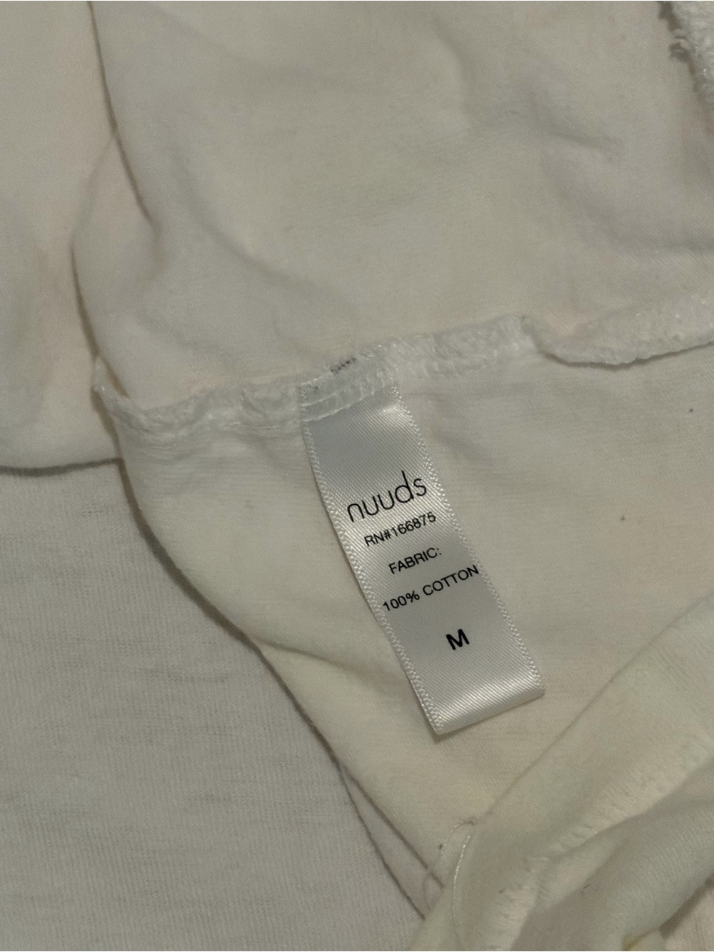Nuuds Everyday Classic White Short-Sleeve Tee - Picture 3 of 3